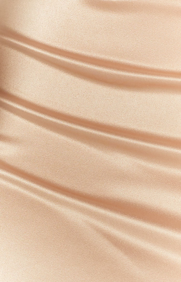 Manhattan Slip Formal Dress Champagne — 15