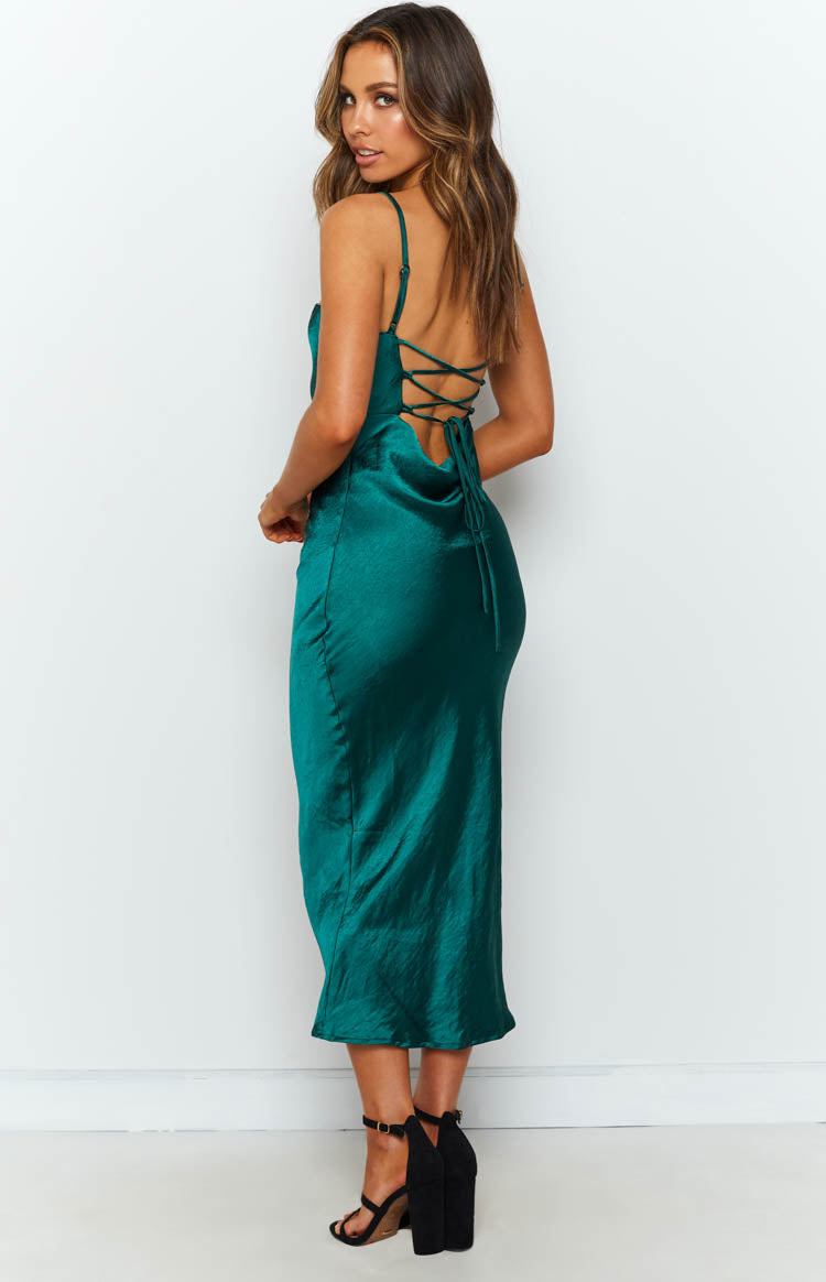 Amaryllis Dress Emerald — 10