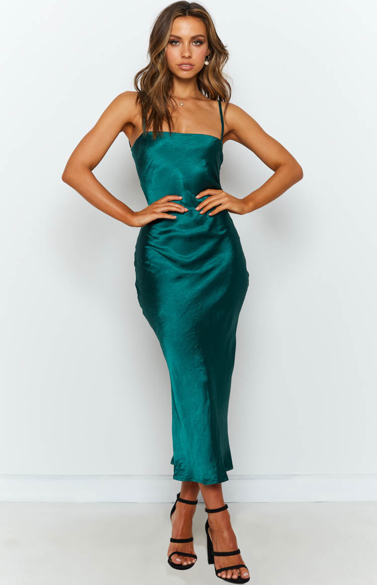 Amaryllis Dress Emerald — 9