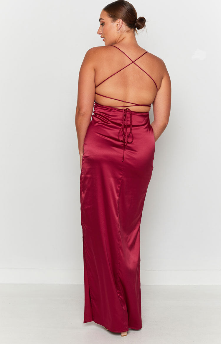 Manhattan Slip Formal Dress Wine — 11