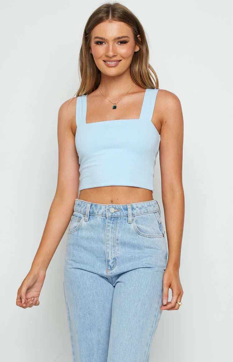 Nellie Crop Blue — 12