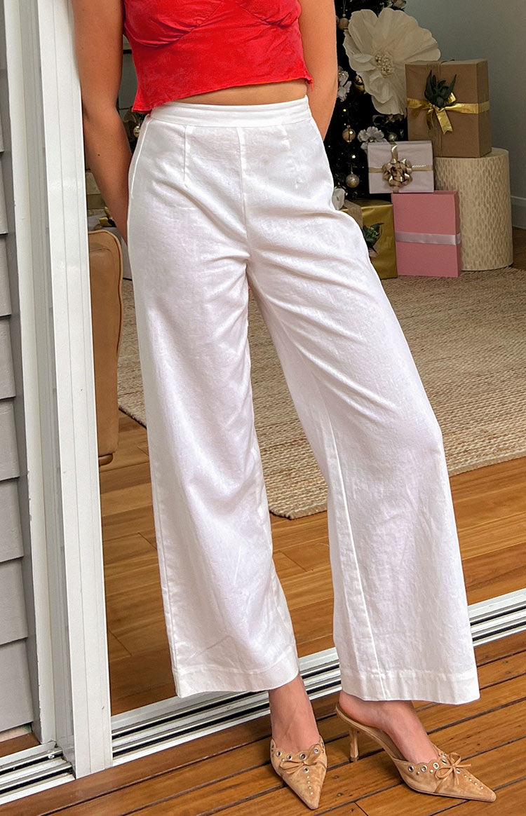 Julian Linen Pants White — 10