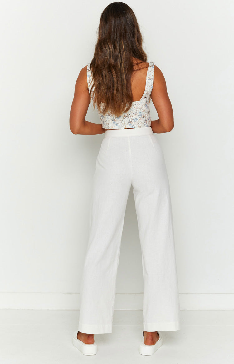 Julian Linen Pants White — 5