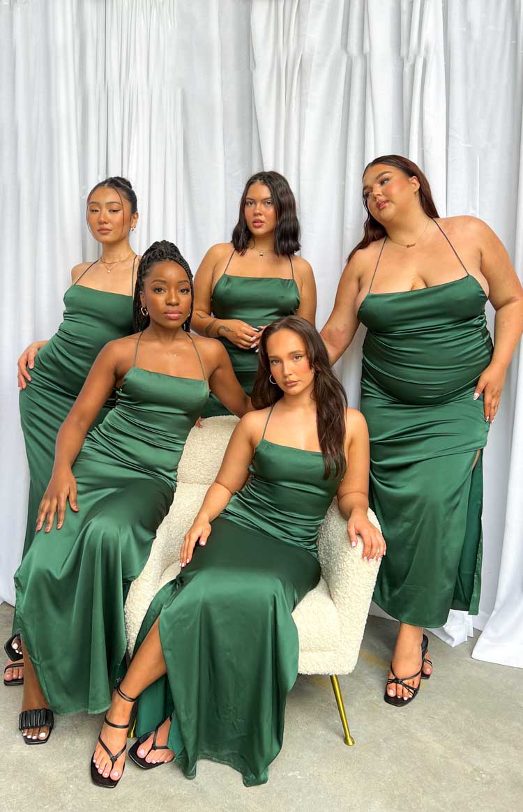 Manhattan Slip Formal Dress Emerald — 16
