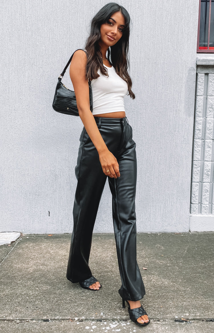 Cool Shade PU Pants Black — 12