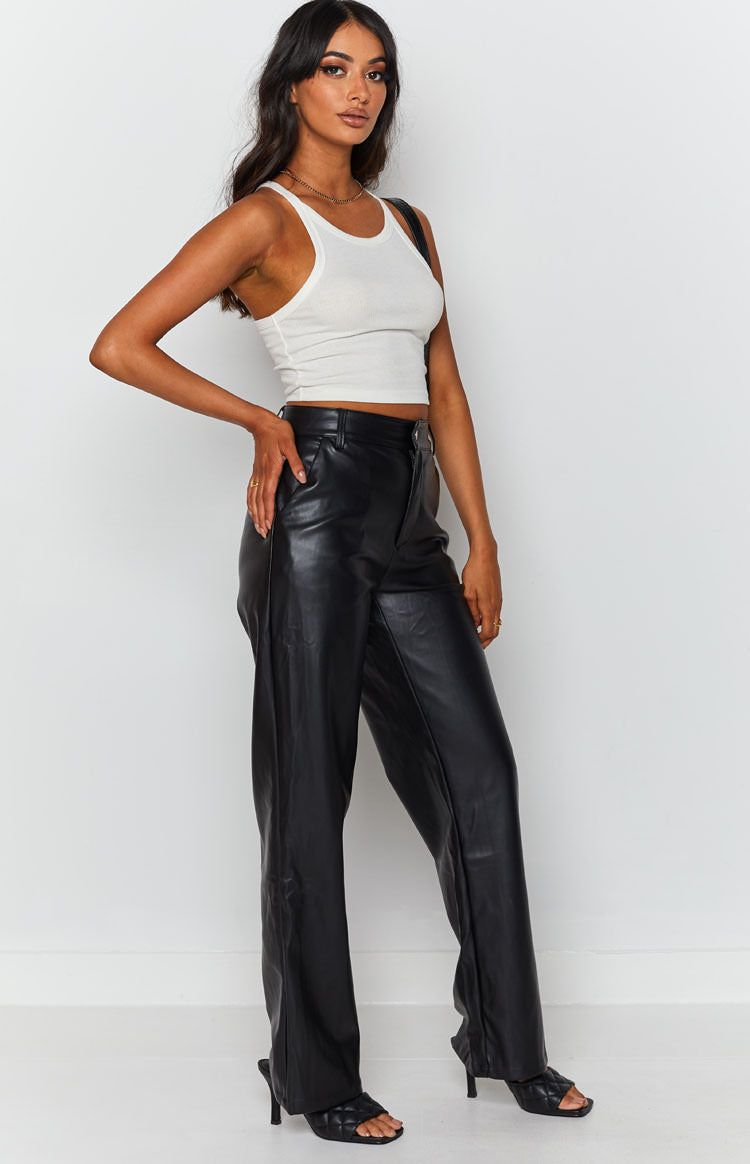 Cool Shade PU Pants Black — 4
