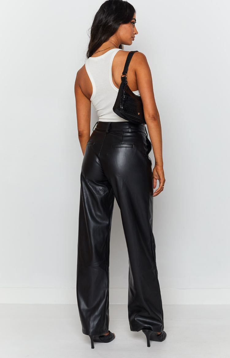Cool Shade PU Pants Black — 5