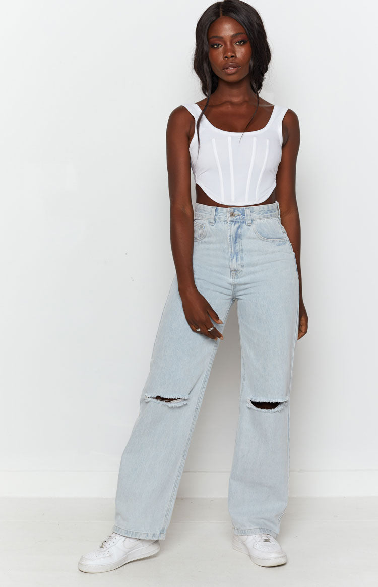 Robin Wide Leg Jeans Blue — 1