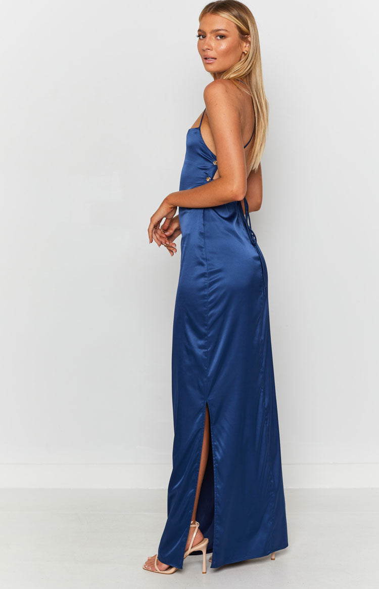 Manhattan Slip Formal Dress Navy — 12