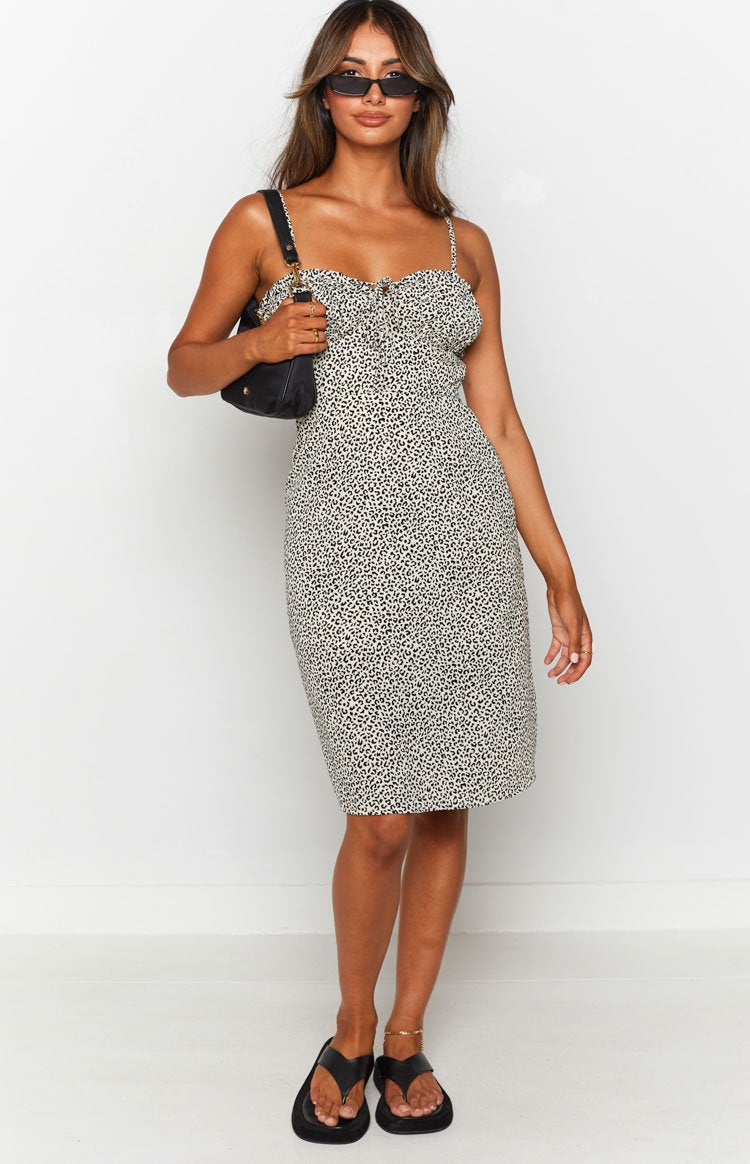 Love Me Tender Twist Dress Animal — 4