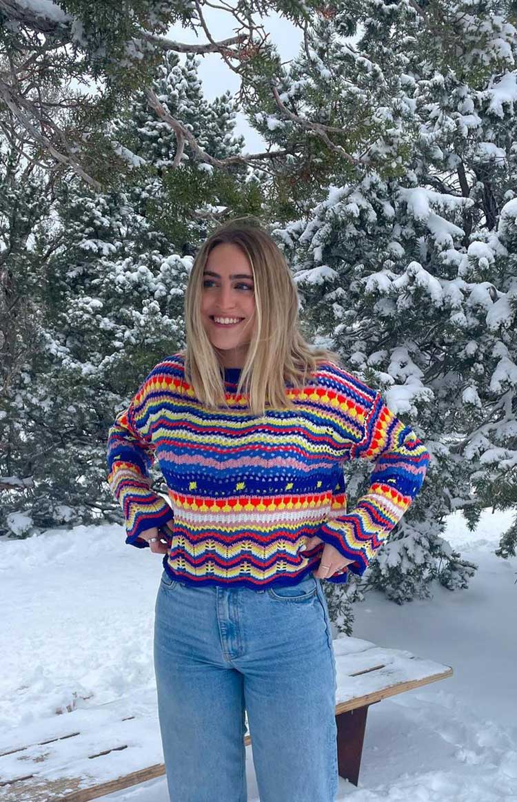 Long Weekend Sweater Blue — 2