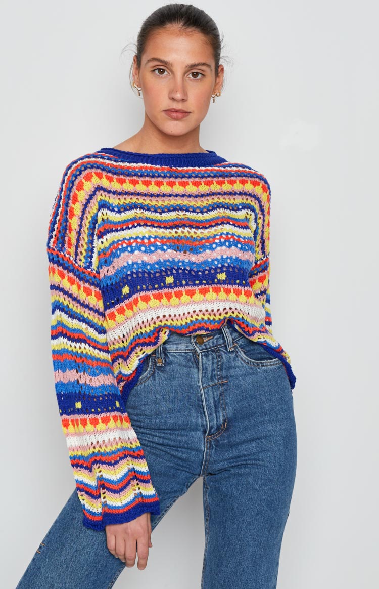 Long Weekend Sweater Blue — 8