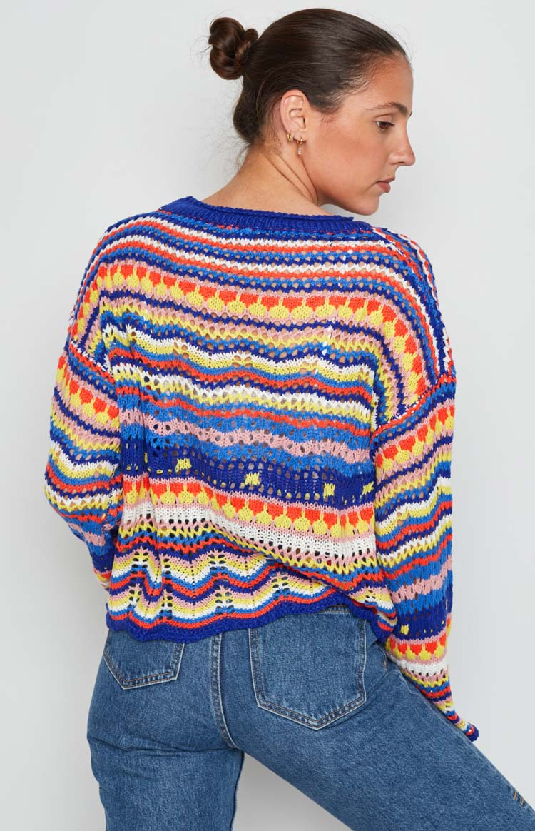 Long Weekend Sweater Blue — 10