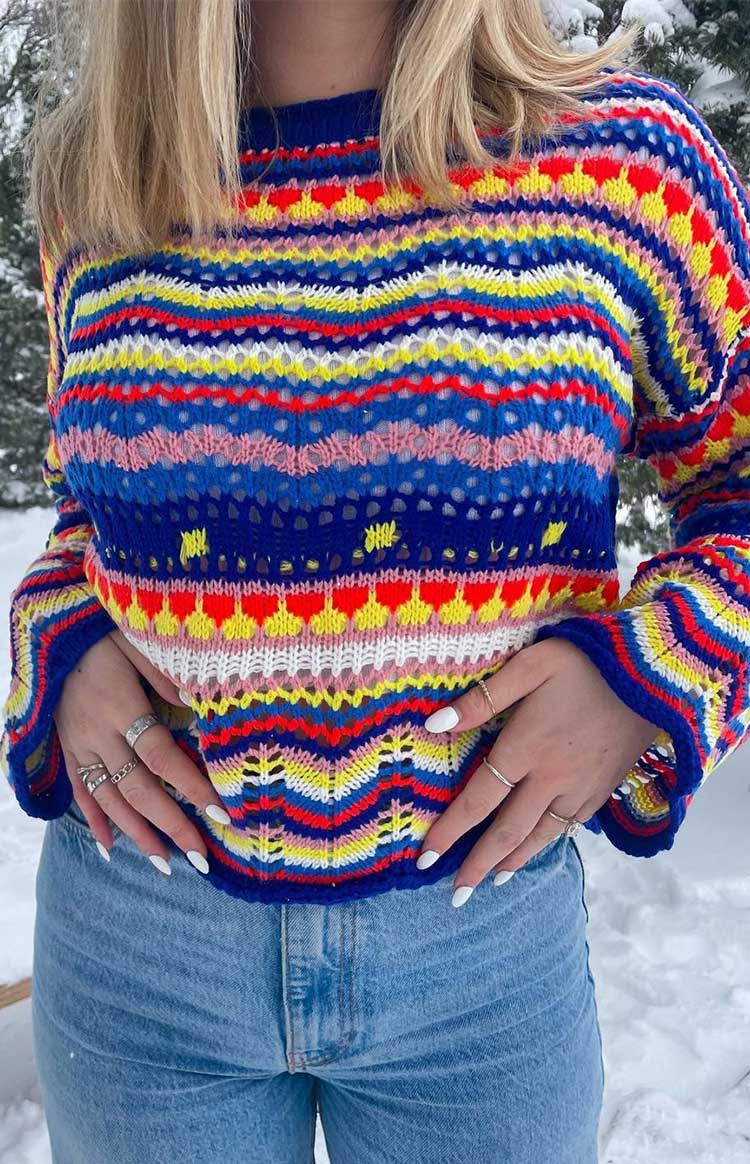 Long Weekend Sweater Blue — 11