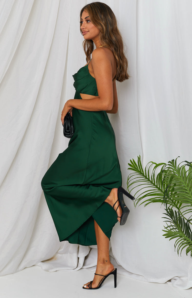 Taleah Cut Out Maxi Dress Green — 7