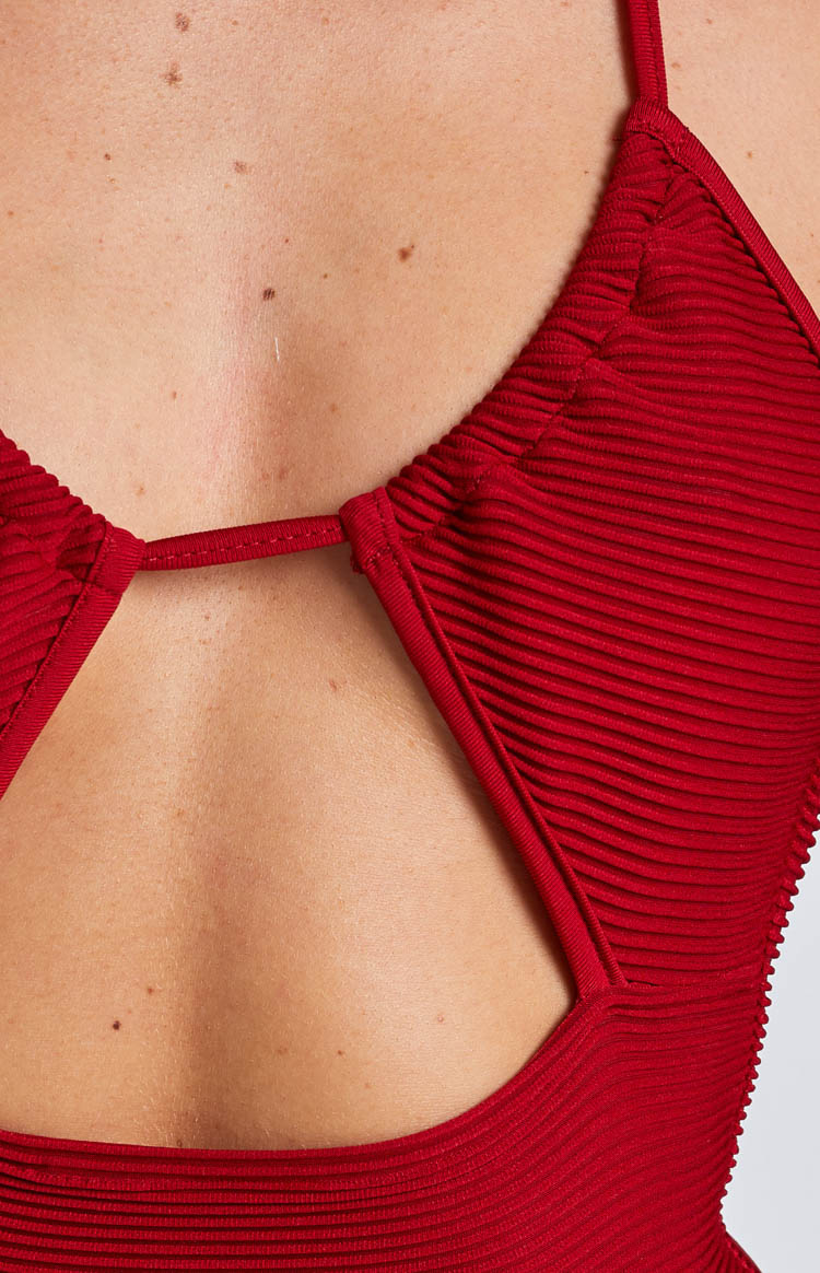 Ali Red Mini Dress — 6
