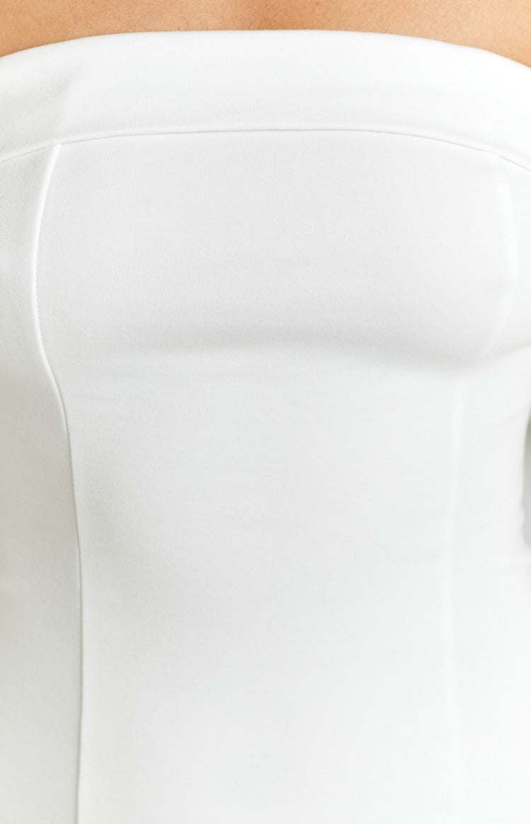 Carminia White Mini Dress — 12