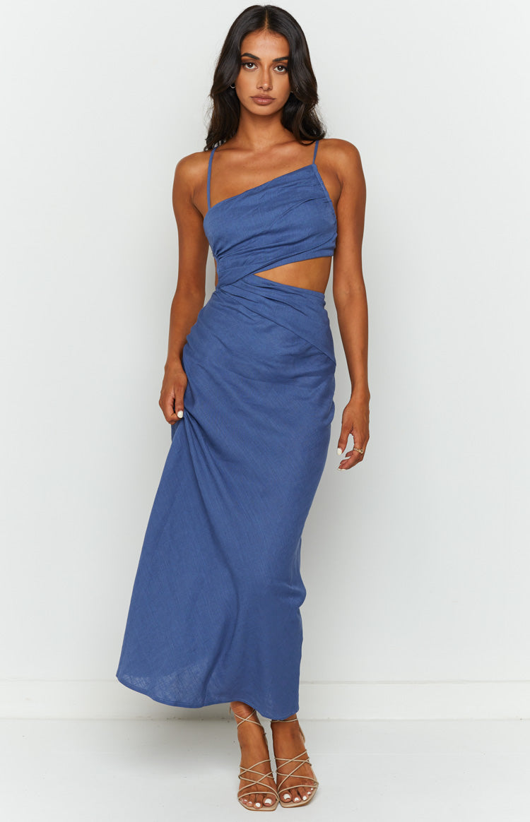 Lene Blue Maxi Dress — 3