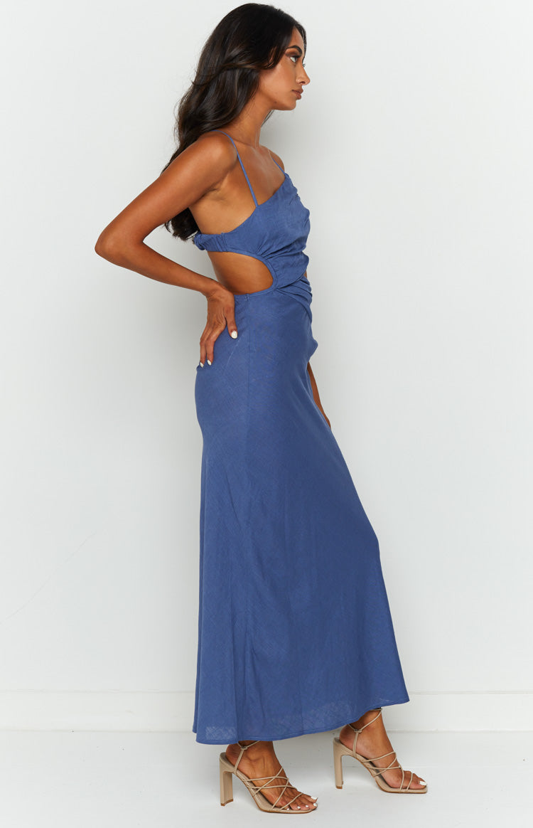 Lene Blue Maxi Dress — 4