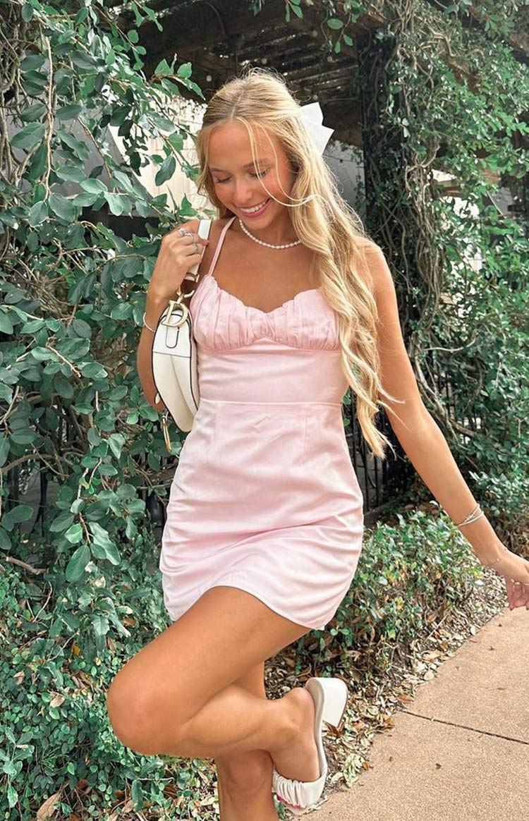 Fleurette Pink Mini Dress — 11