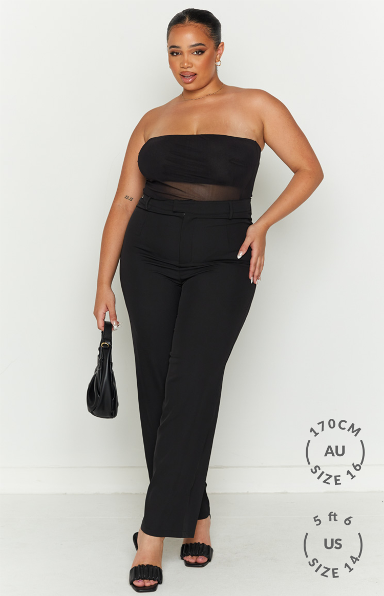 Hilux Black Mesh Bandeau Top — 3