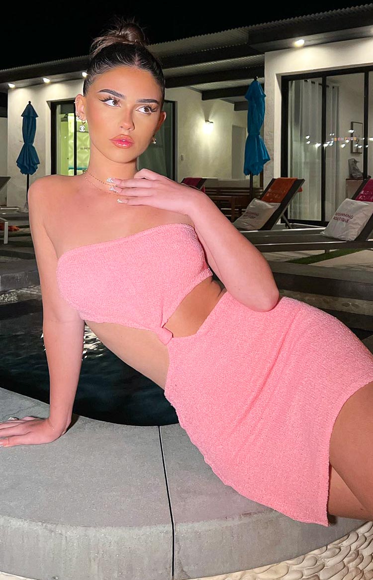 Fiona Pink Strapless Mini Dress — 16