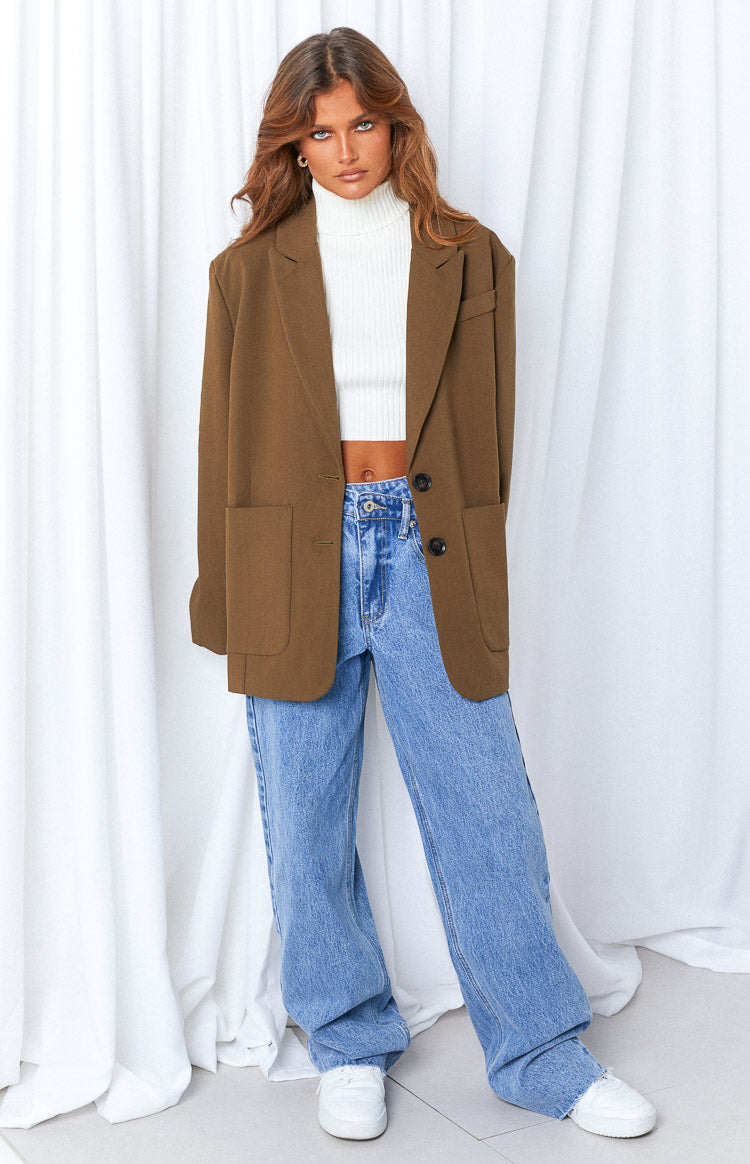 Kansis Blue Uneven Waist Jeans — 9