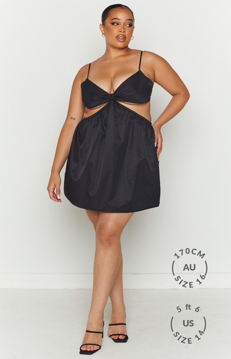 Amorgos Black Mini Dress — 5