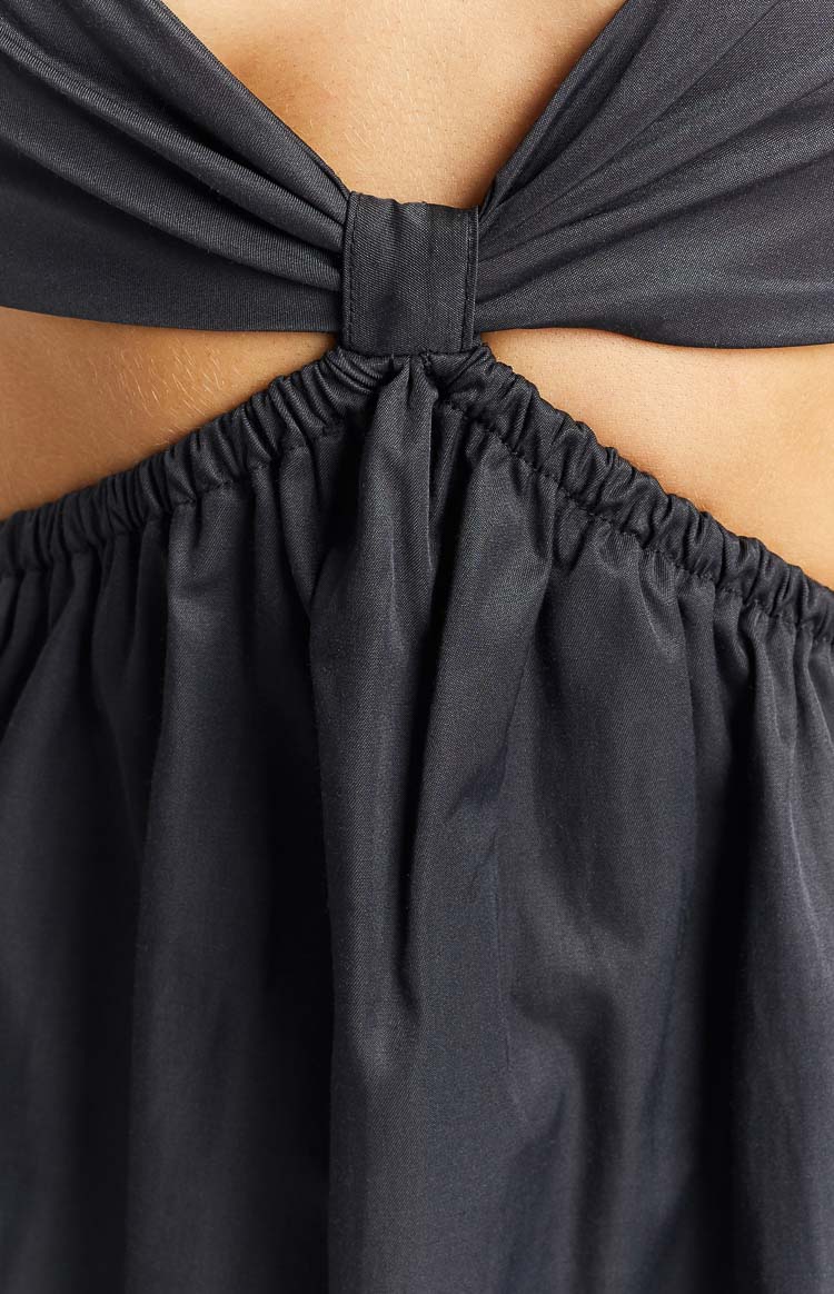 Amorgos Black Mini Dress — 11