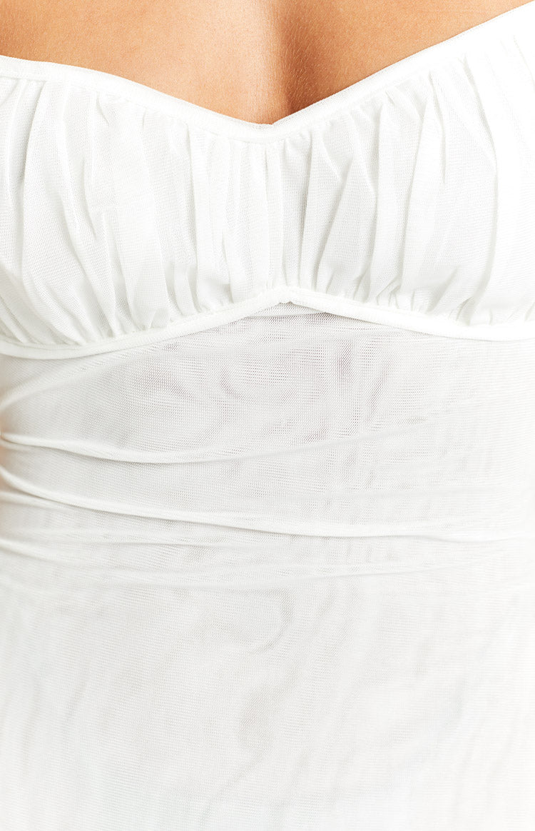 Elysium White Maxi Dress — 5
