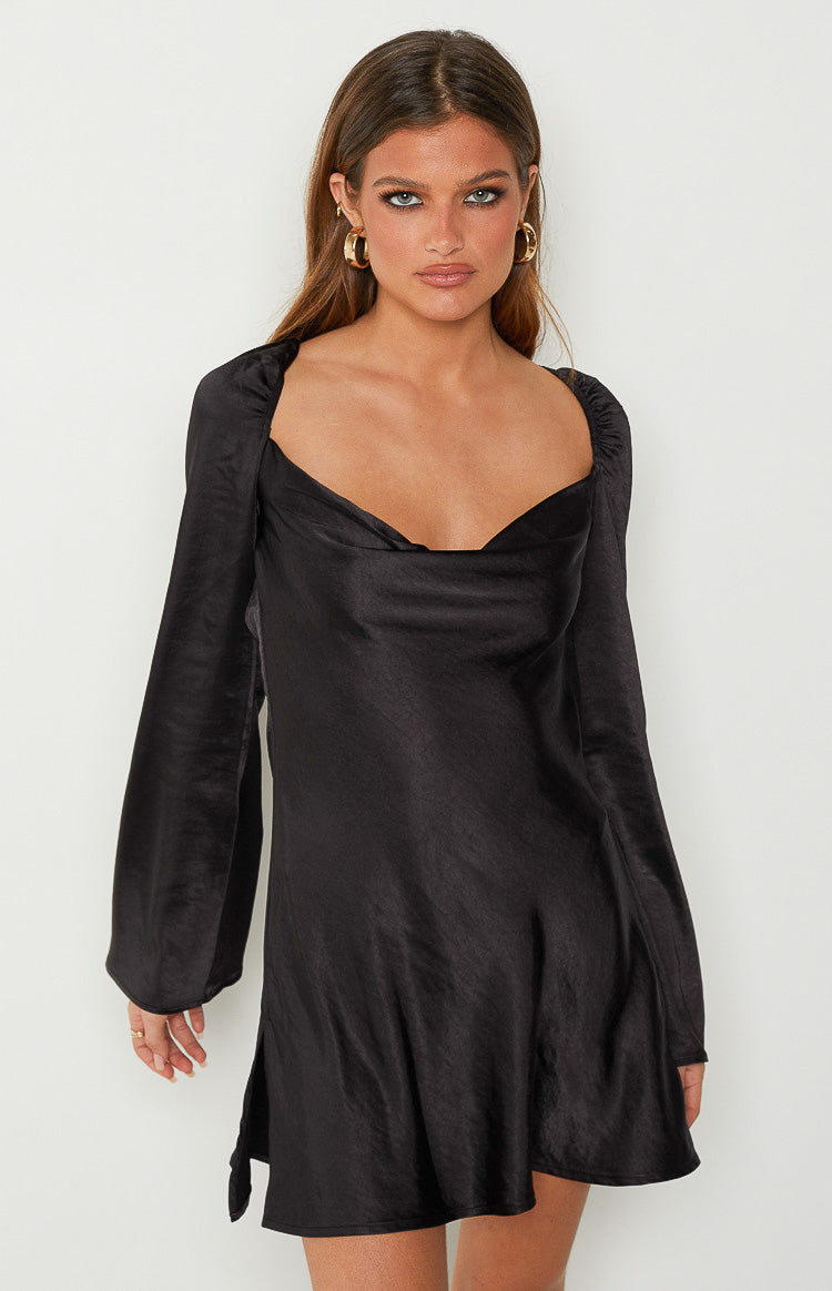 Marienne Black Mini Dress — 2