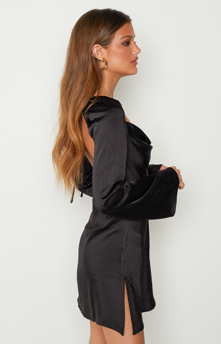 Marienne Black Mini Dress — 4