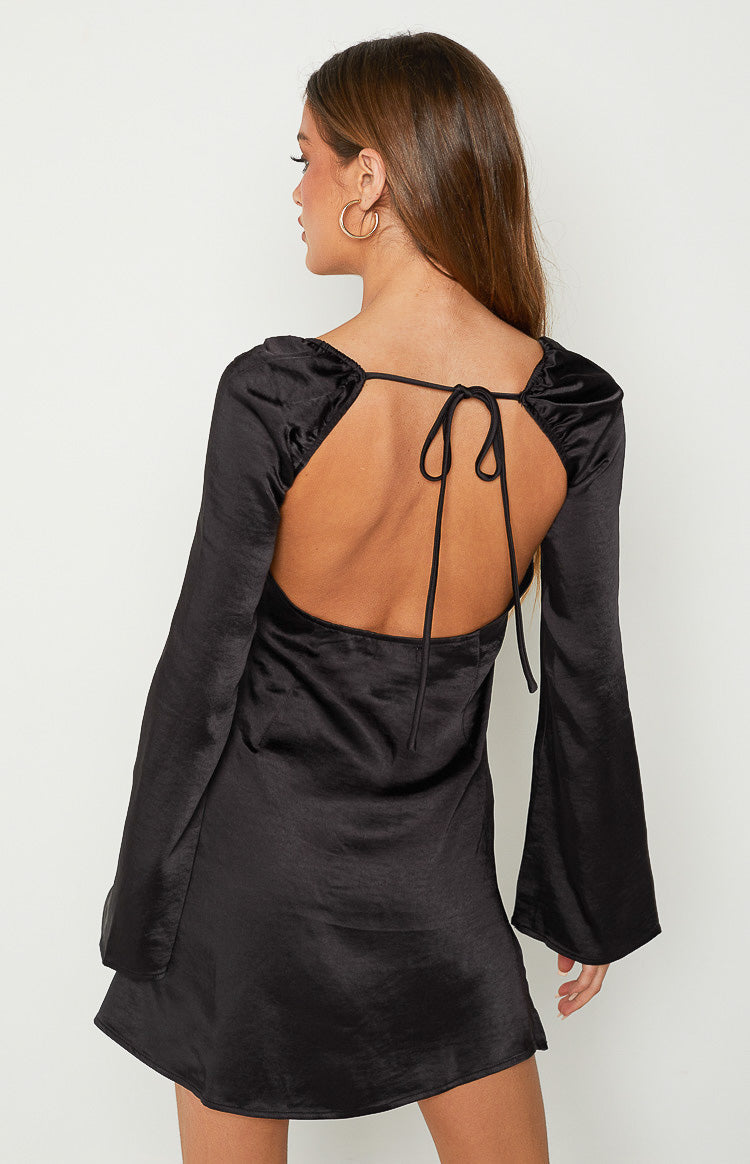 Marienne Black Mini Dress — 5