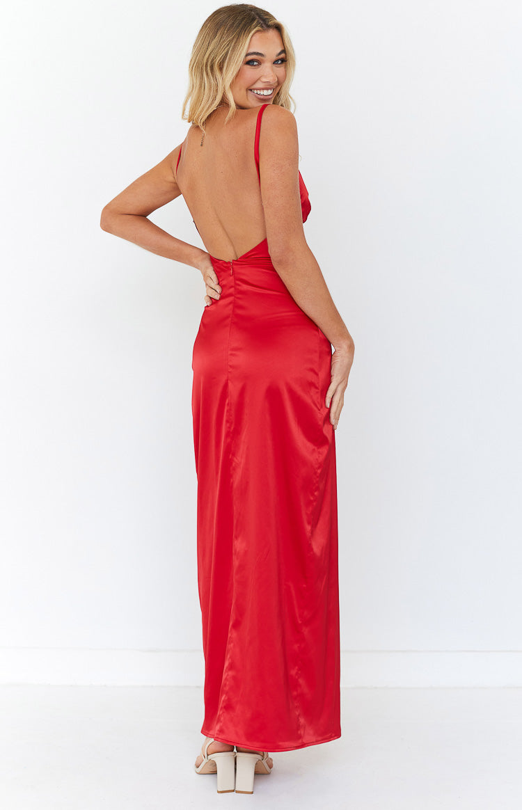 Freesia Red Formal Maxi Dress — 5