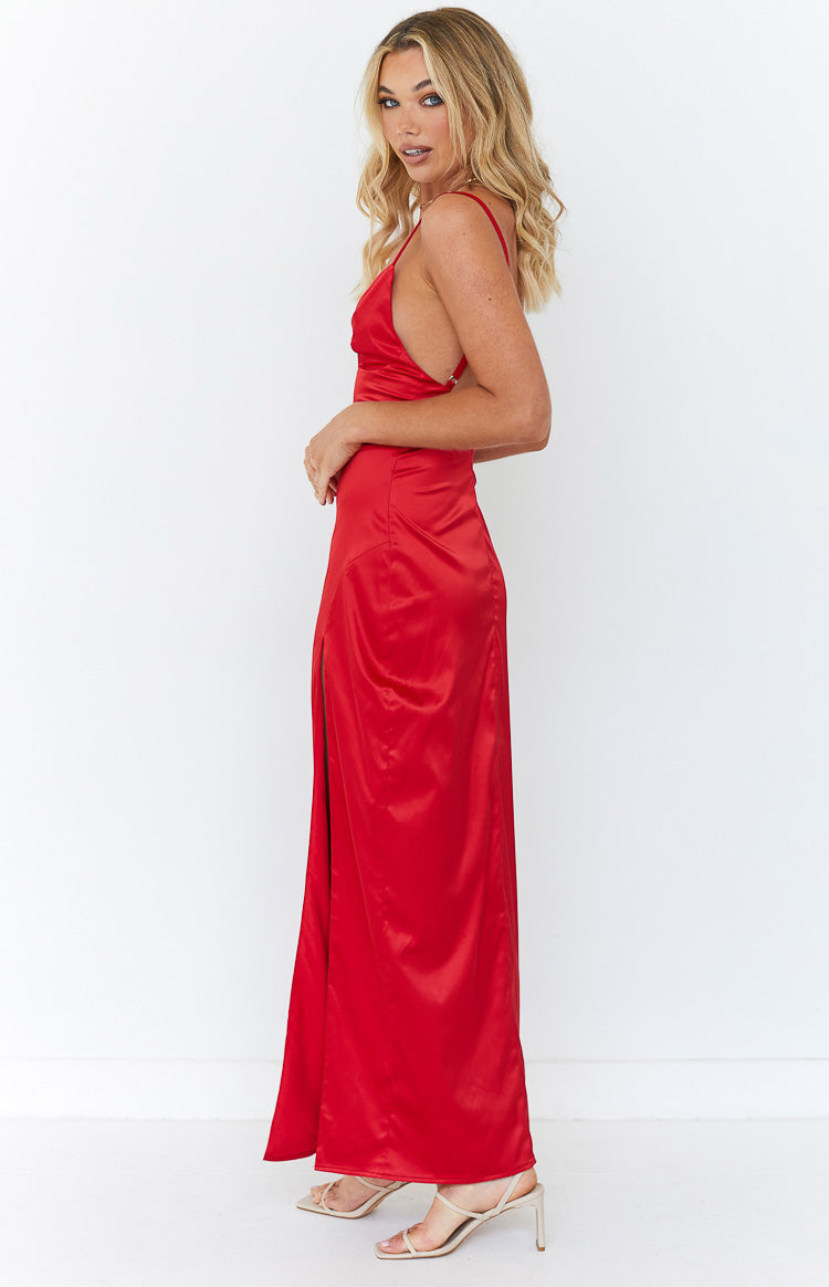 Freesia Red Formal Maxi Dress — 4