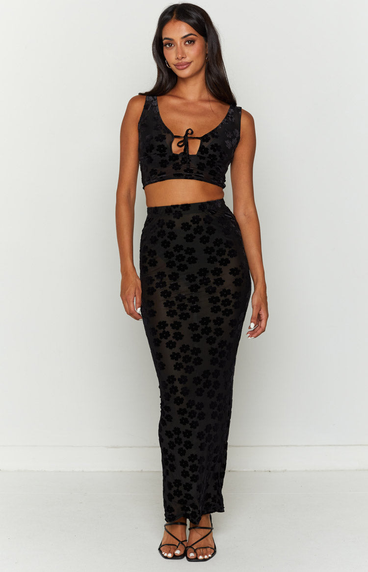 Late Night Black Maxi Skirt — 5