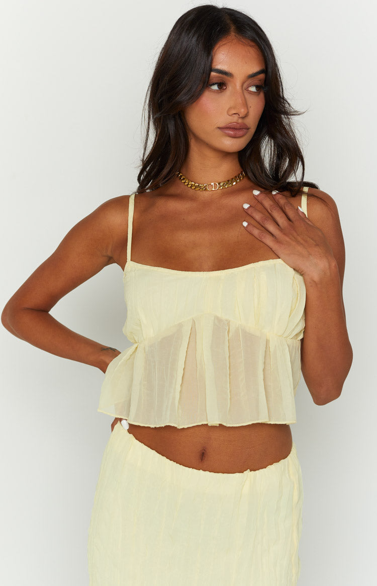 The Moment Yellow Cami Top — 2