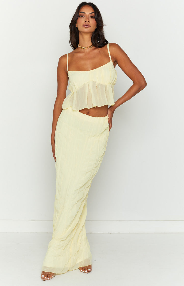 The Moment Yellow Maxi Skirt — 3