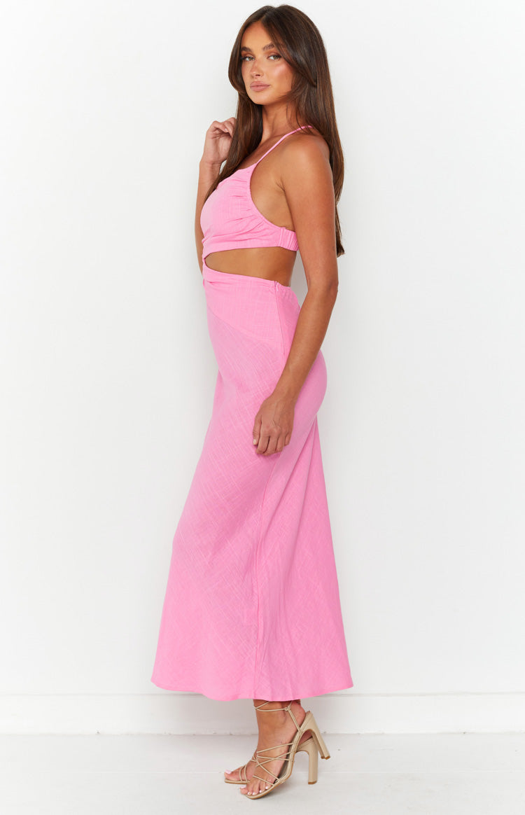 Lene Pink Maxi Dress — 5