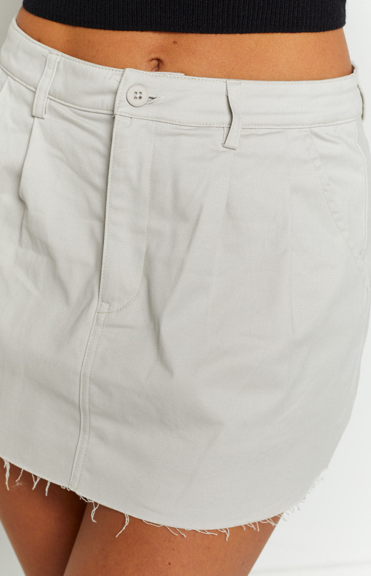 Harleigh Cream Chino Mini Skirt — 10