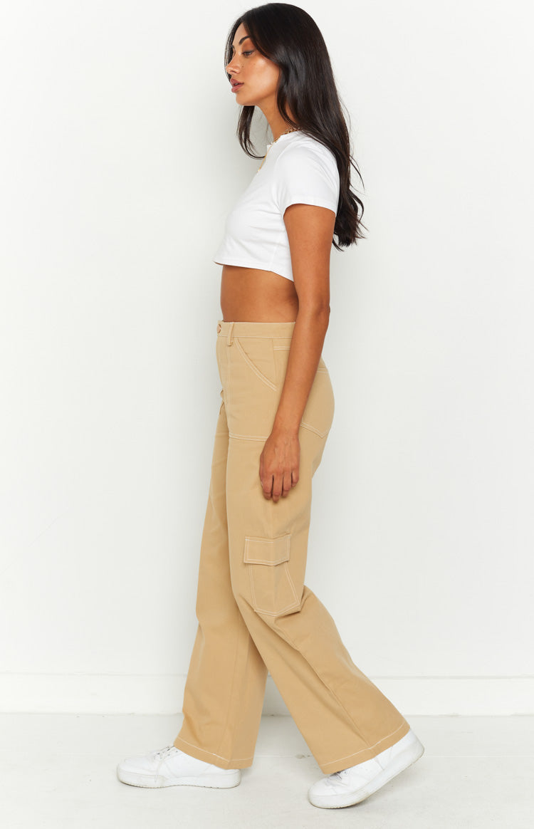 Iva Beige Cargo Pants — 7