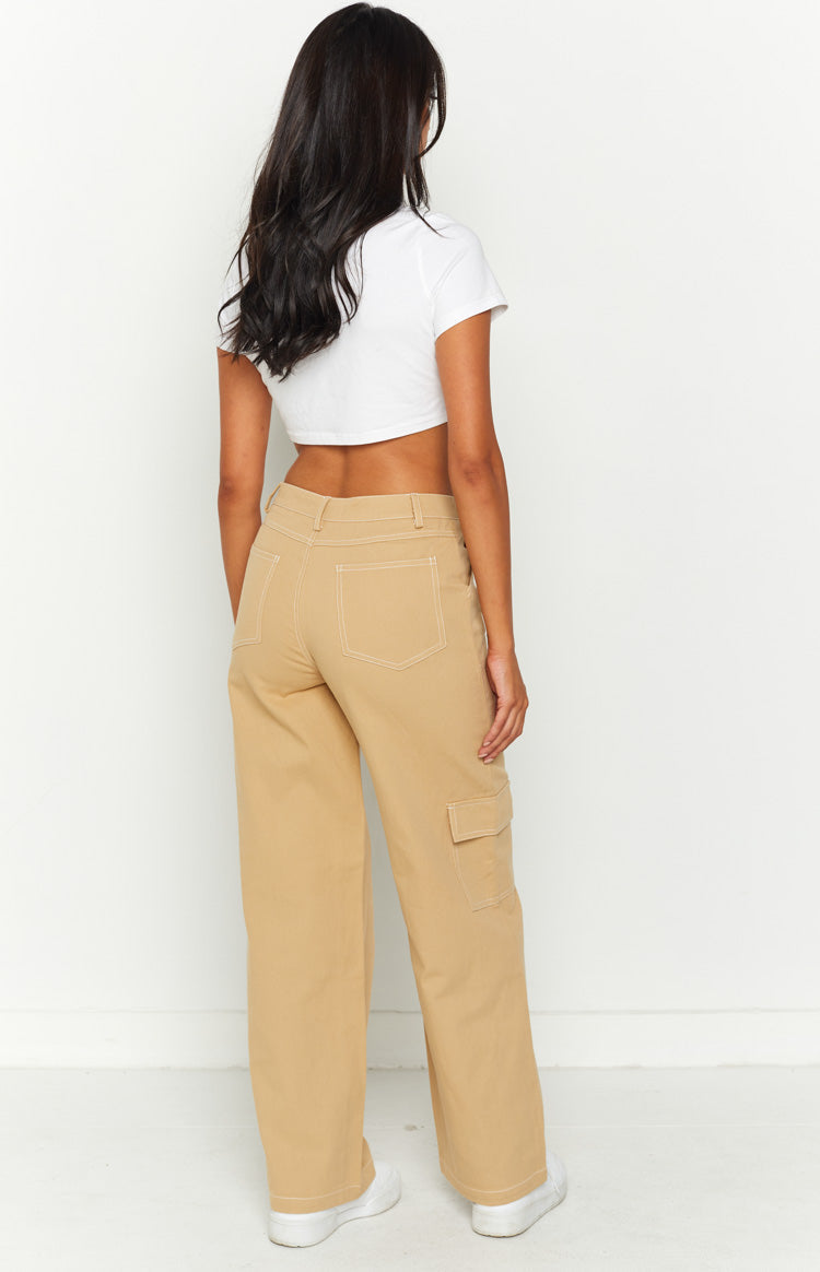 Iva Beige Cargo Pants — 8