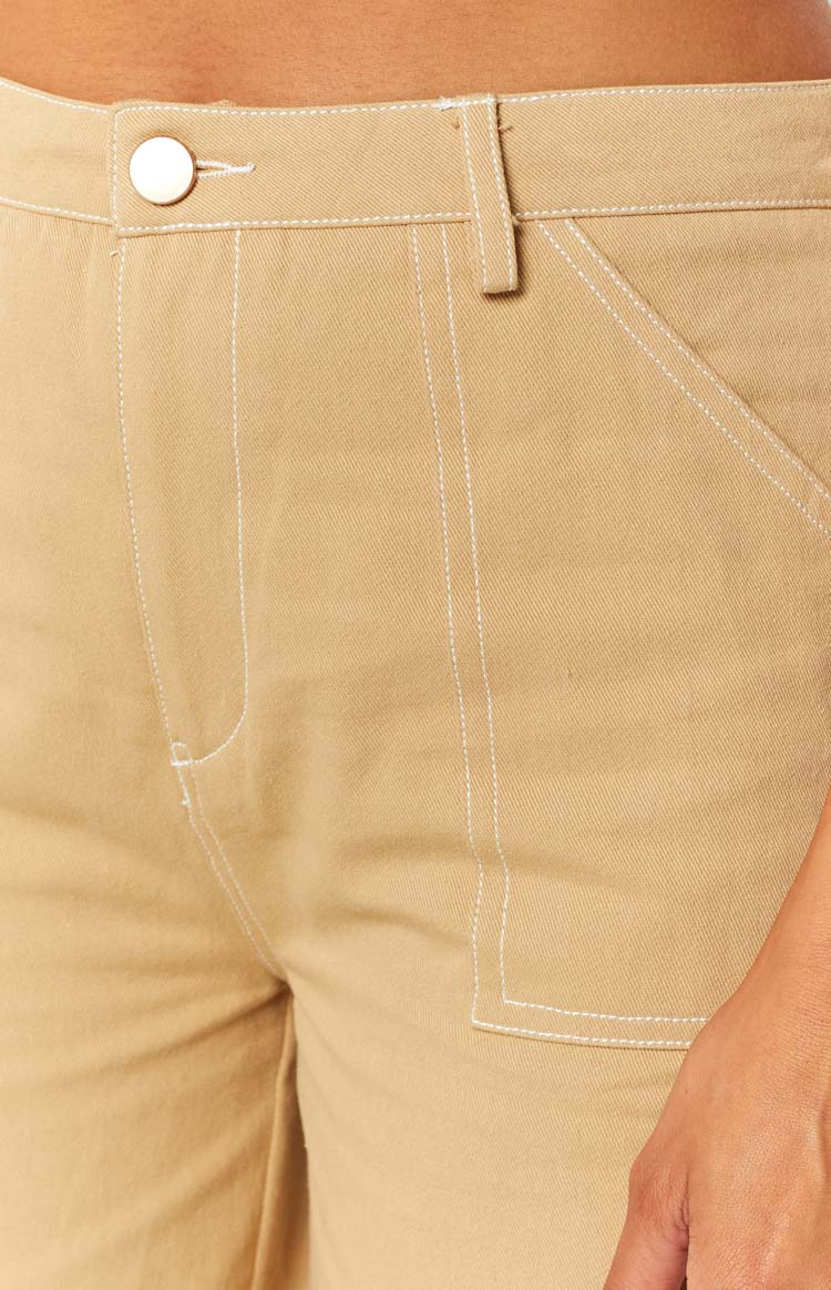 Iva Beige Cargo Pants — 9
