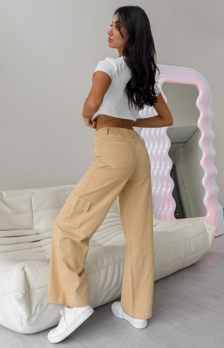 Iva Beige Cargo Pants — 10