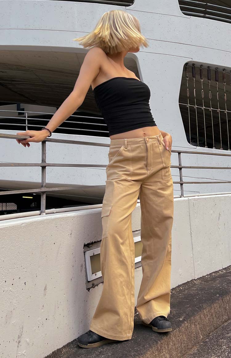 Iva Beige Cargo Pants — 4