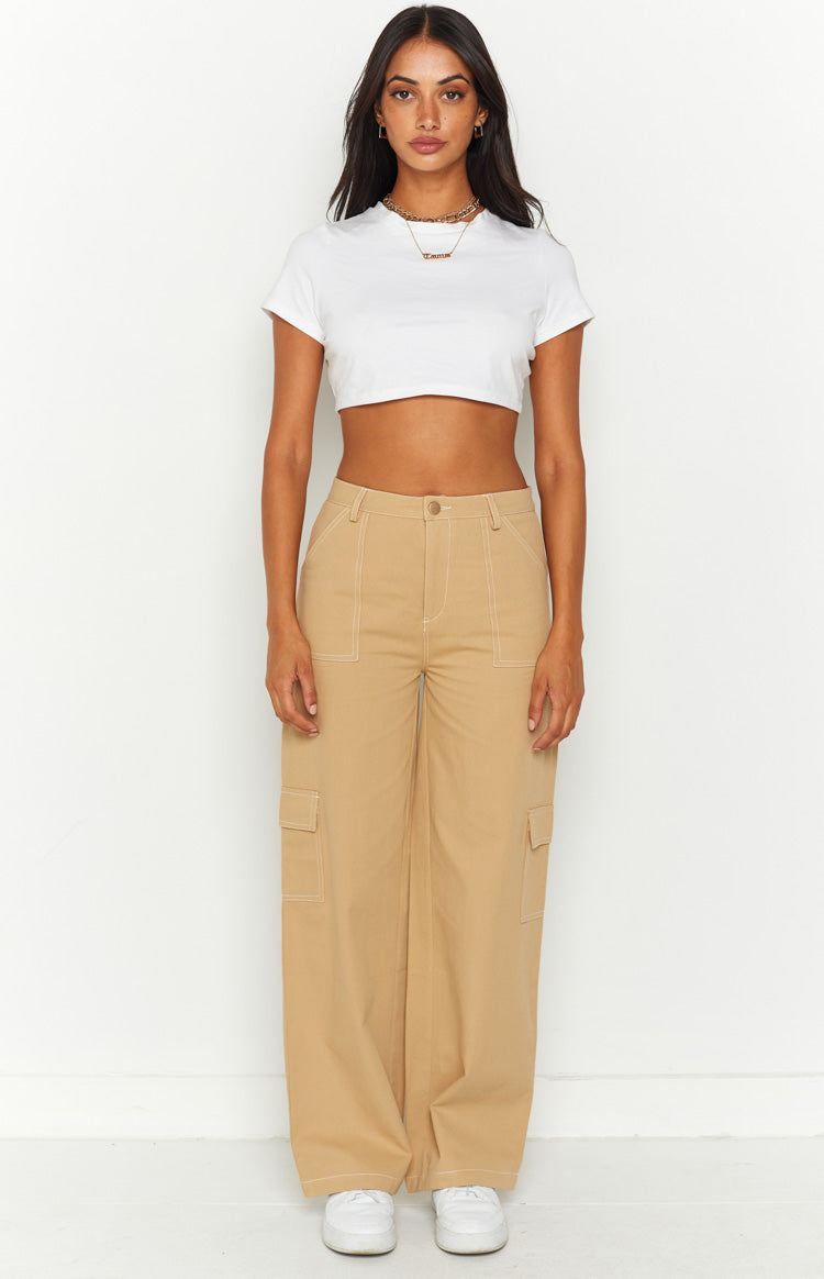 Iva Beige Cargo Pants — 6