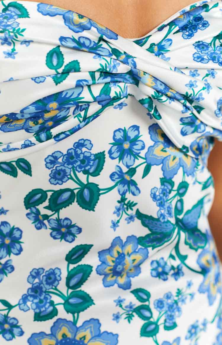 Ashley Blue Floral Formal Maxi Dress — 8