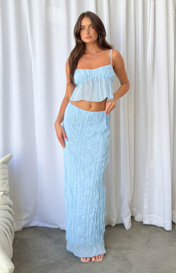 The Moment Blue Maxi Skirt — 1