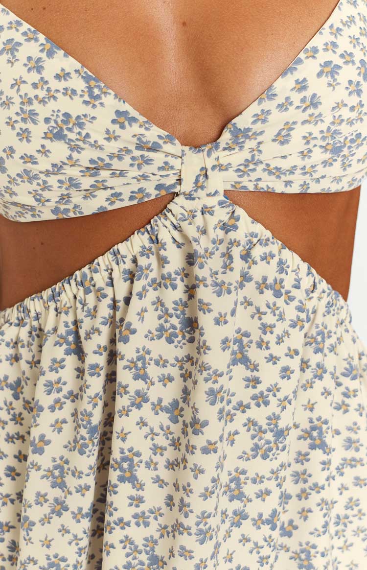 Amorgos Floral Print Mini Dress — 6