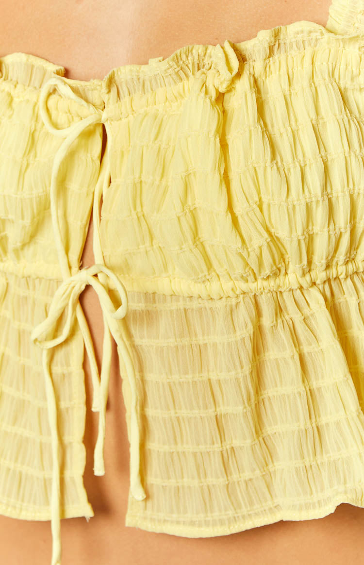 Pixie Yellow Crop Top — 8